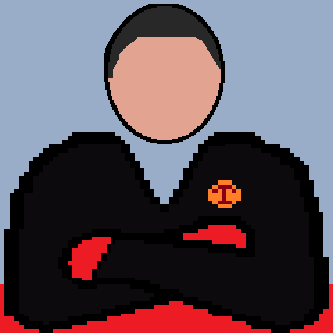 腕組みする三好 幹夫 弁護士のイラスト